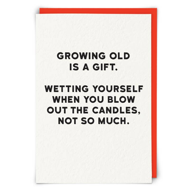 Candles and Wetting yourself Greeting Card