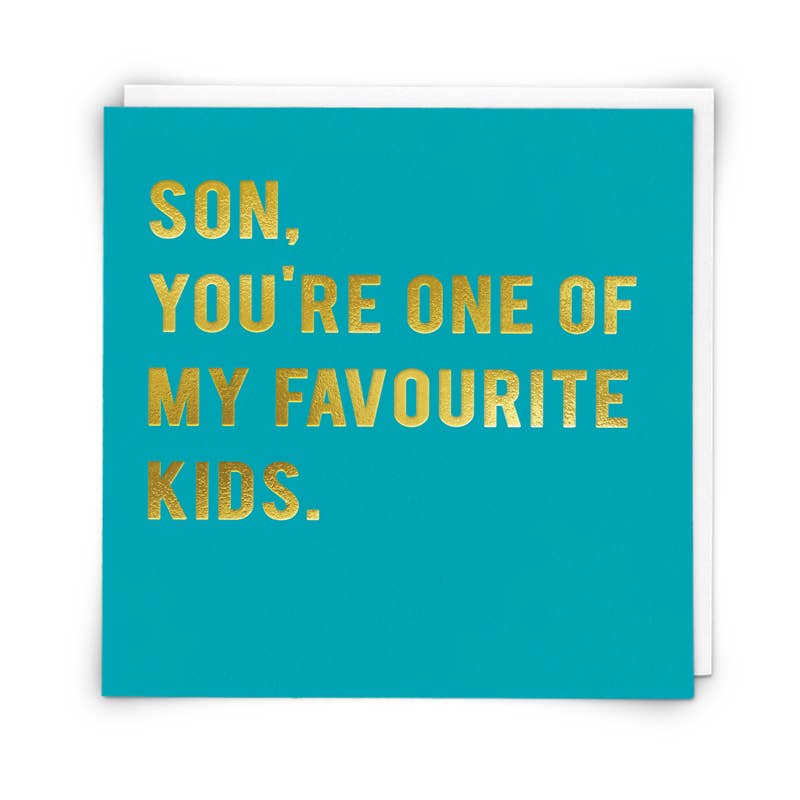 Son Favourite Greetings Card