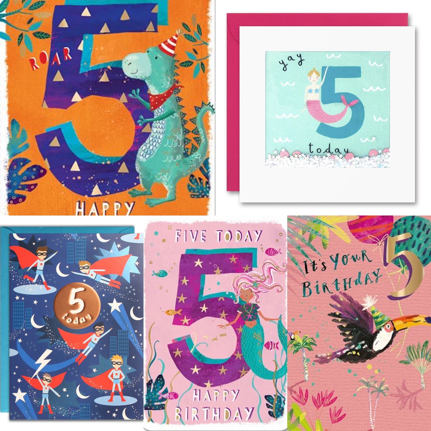 Birthday Card Bundles - Ages 3-10 Available