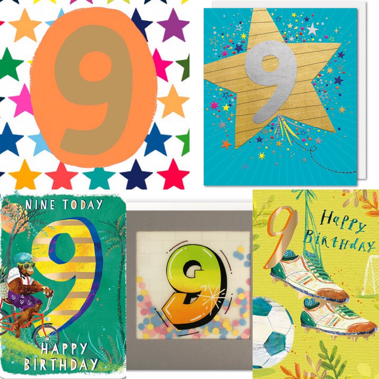 Birthday Card Bundles - Ages 3-10 Available