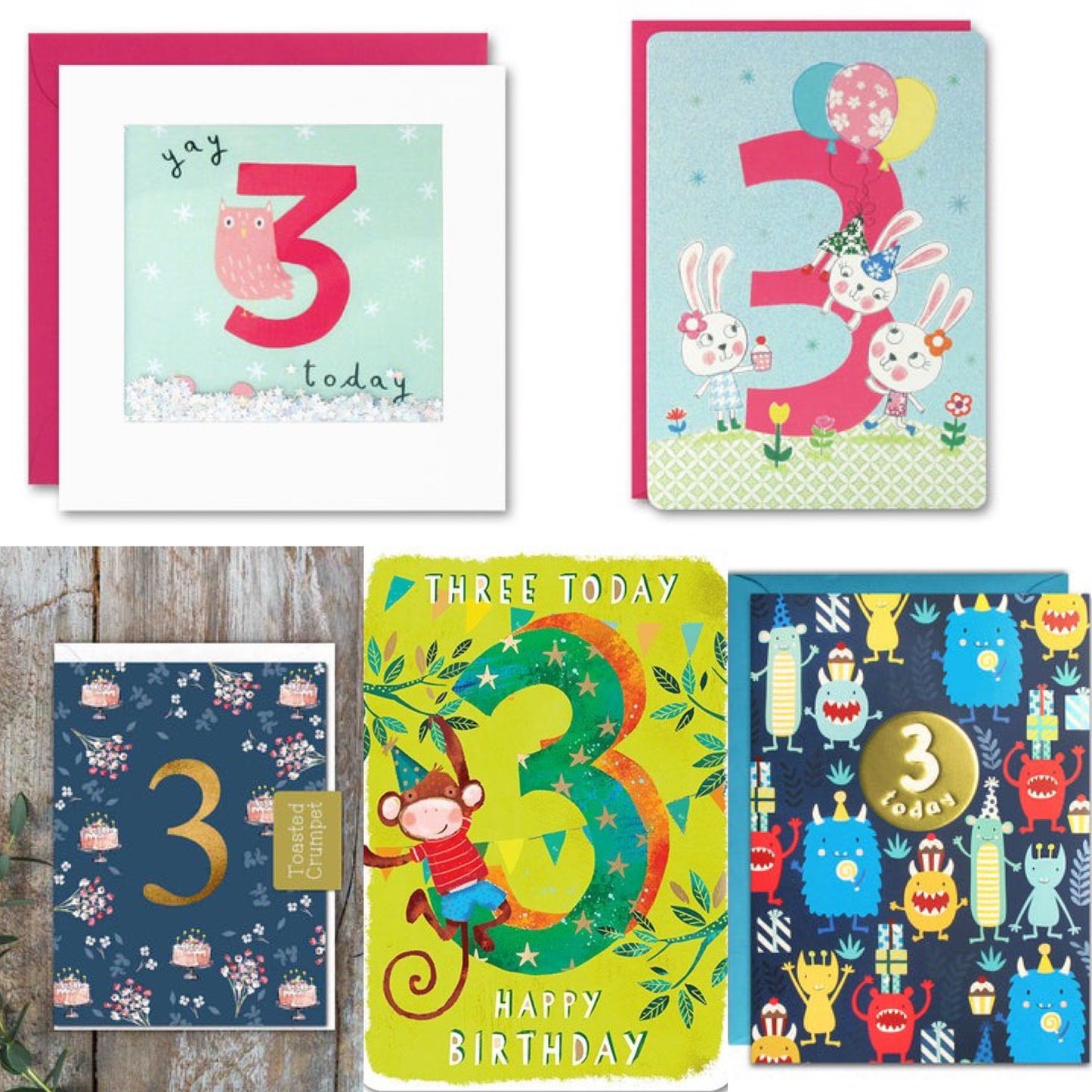 Birthday Card Bundles - Ages 3-10 Available