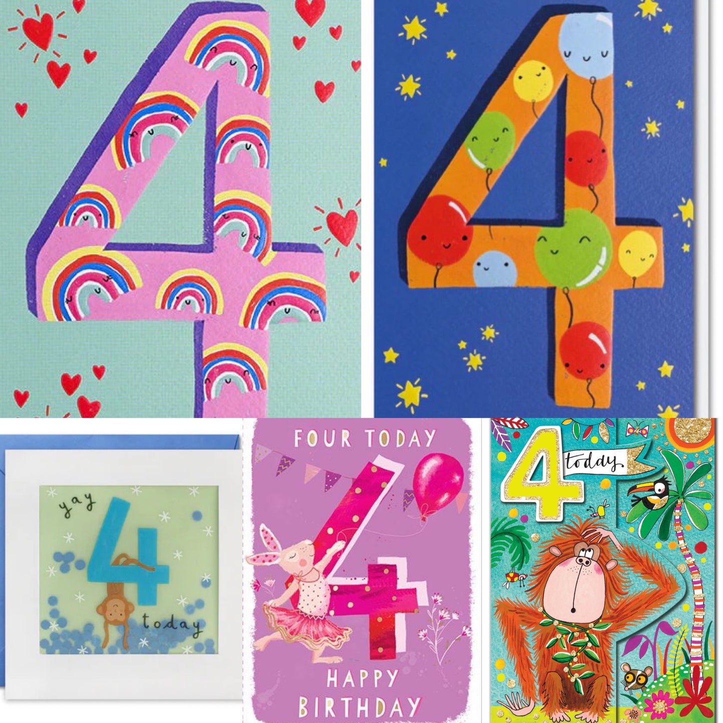 Birthday Card Bundles - Ages 3-10 Available