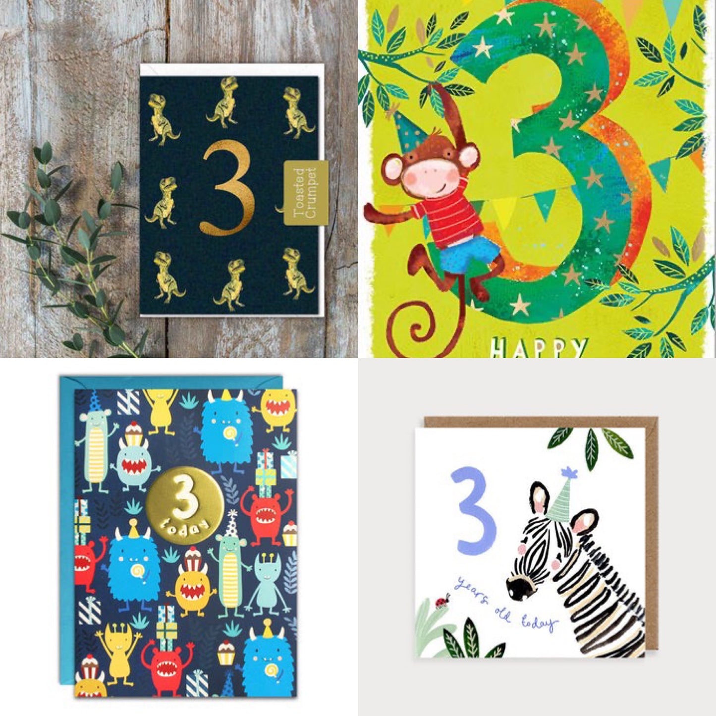 Birthday Card Bundles - Ages 3-10 Available