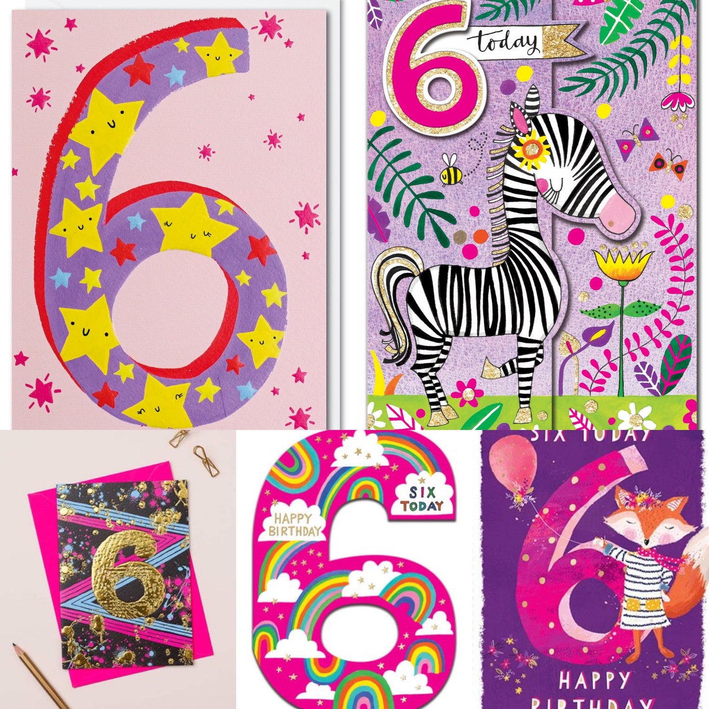 Birthday Card Bundles - Ages 3-10 Available