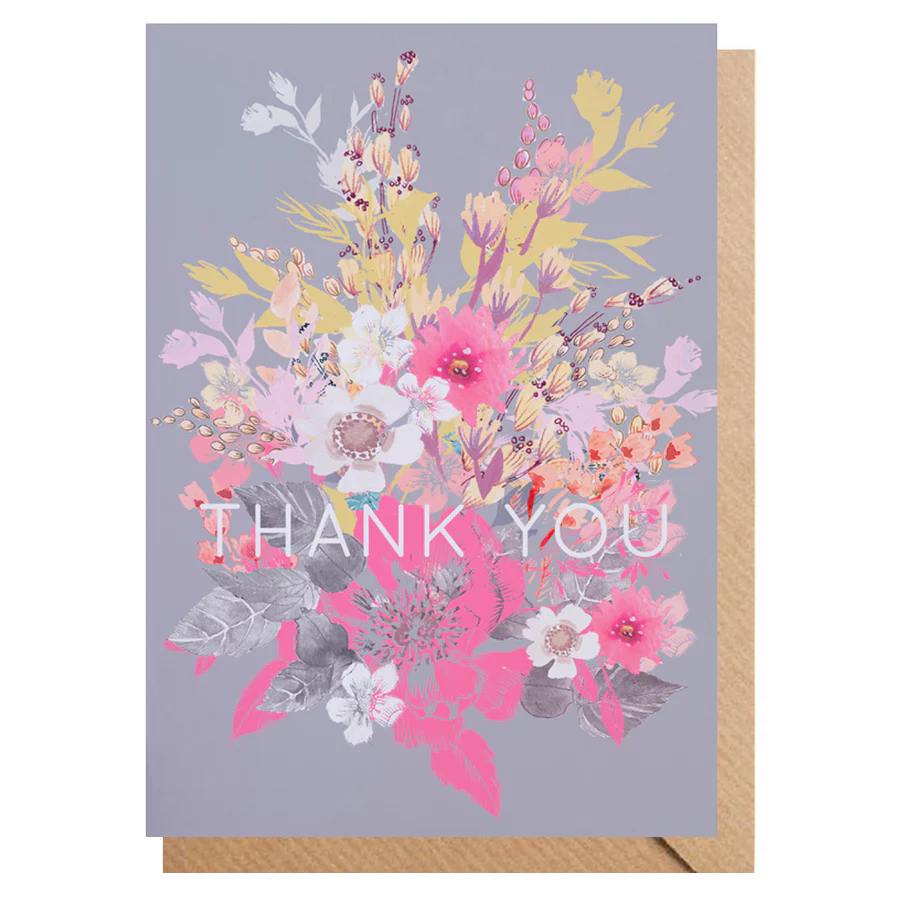 Thank You Bouquet of Flowers Occasion Card