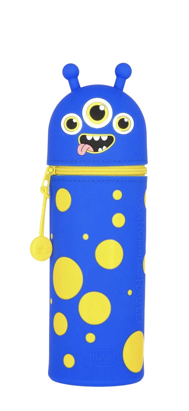 Legami Unicorn Silicone Pencil Case - Unicorn and Dinosaur