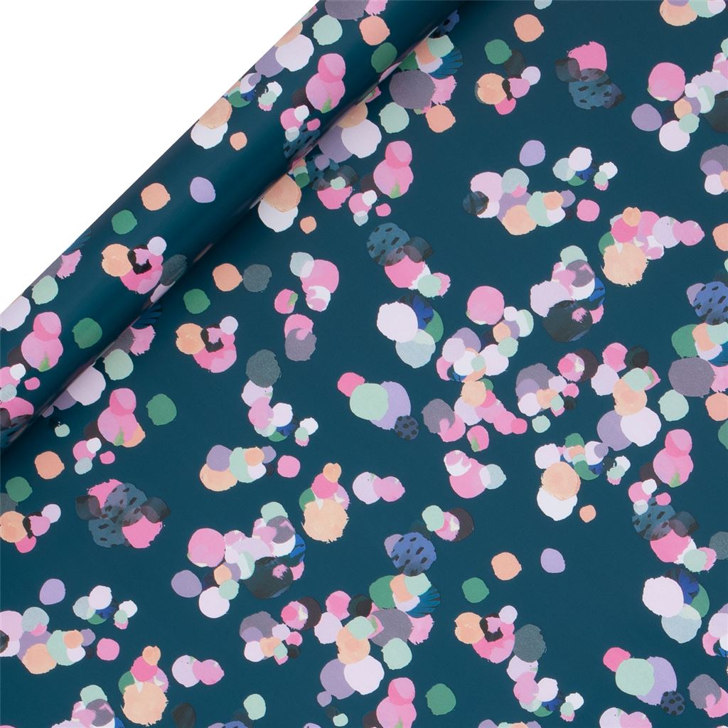 Teal Glamorous spotted Roll Wrap - 4Metres.