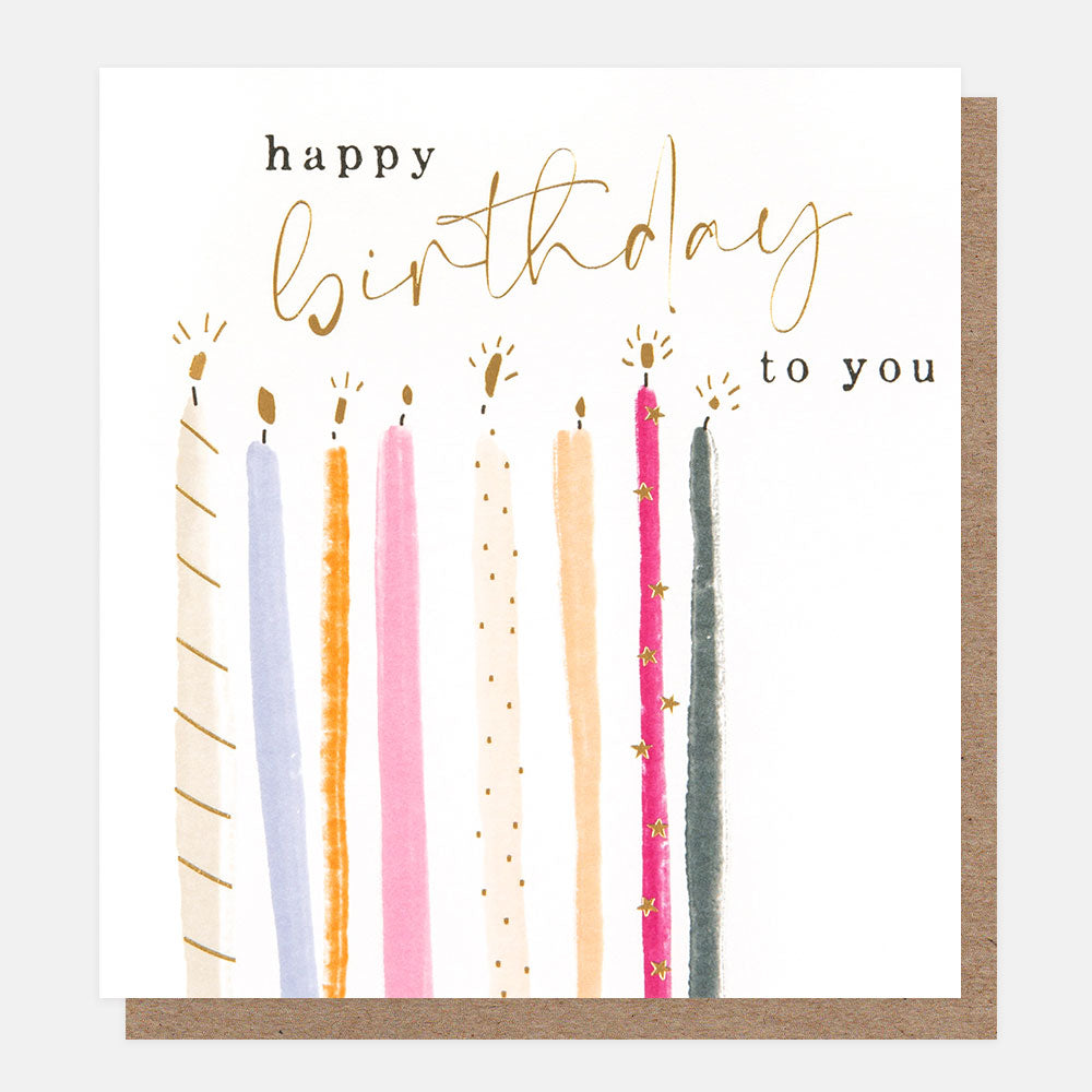 Happy Birthday to You Candles Greeting Card
