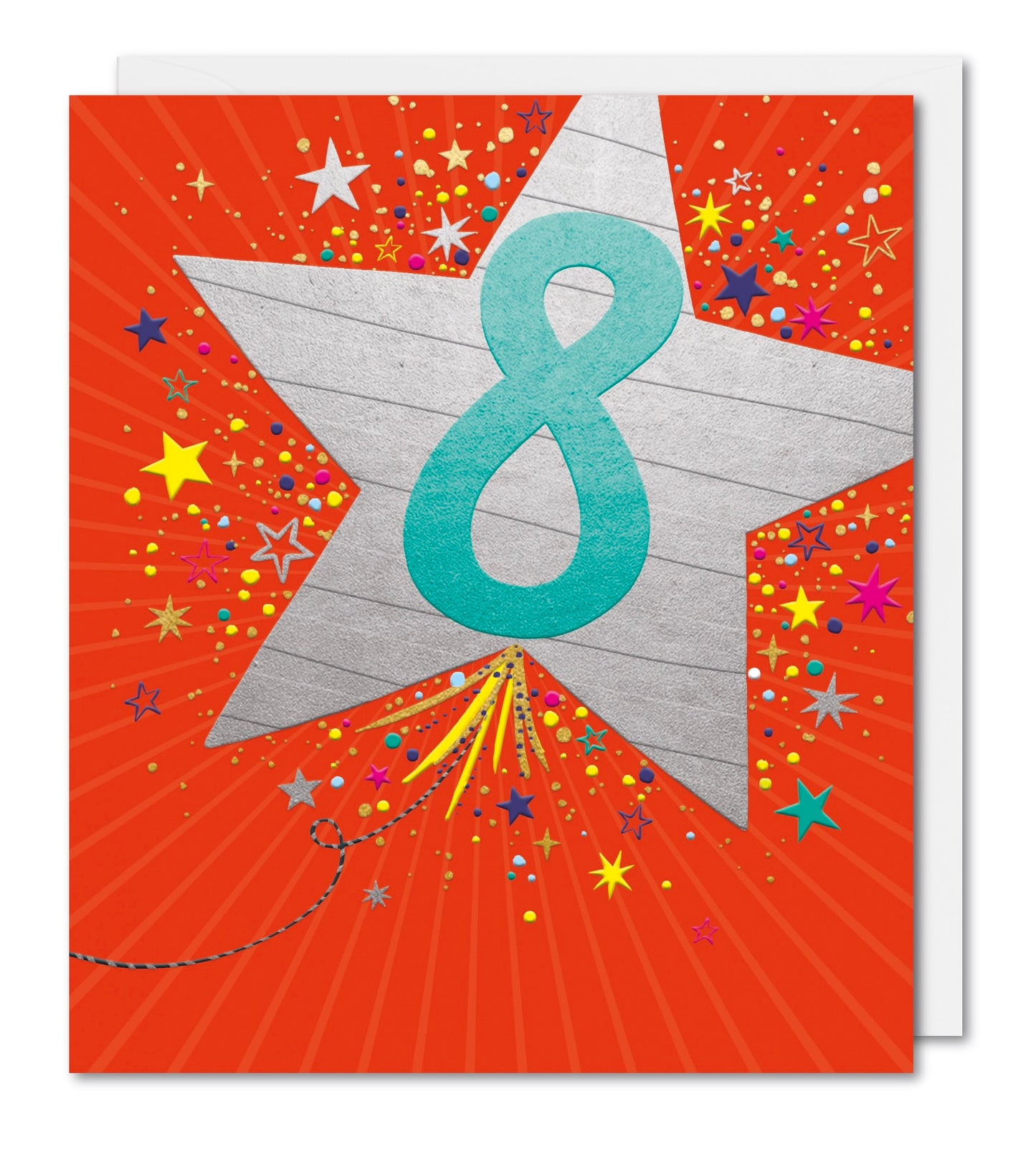8th Birthday Card with Star