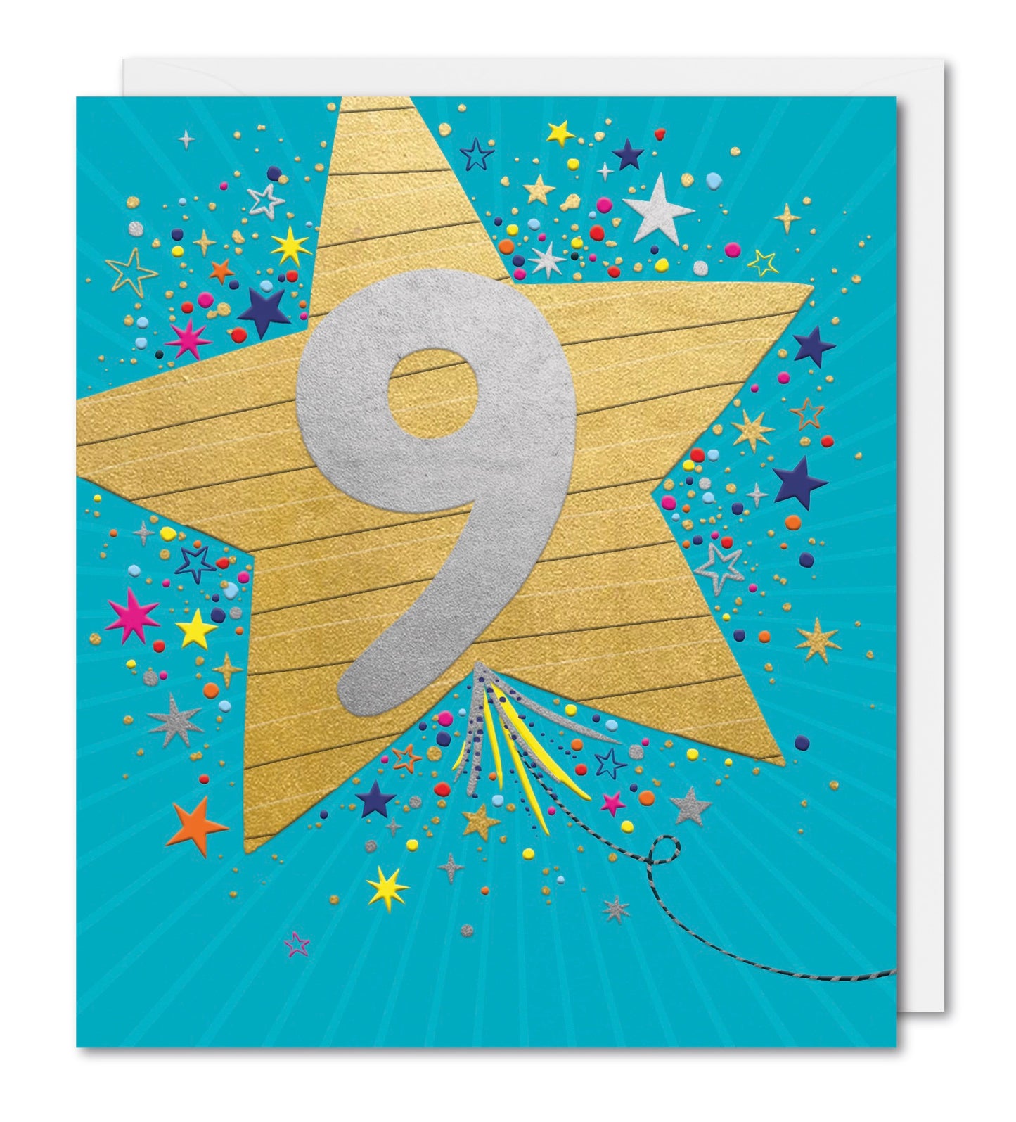 9th Birthday Card with Star