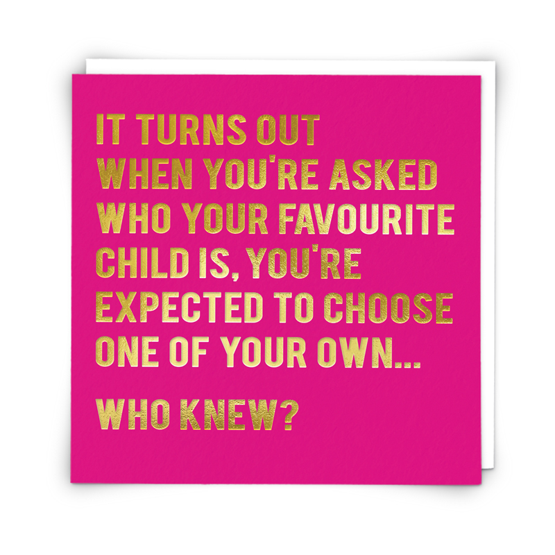 Choosing your own Kid Greeting Card