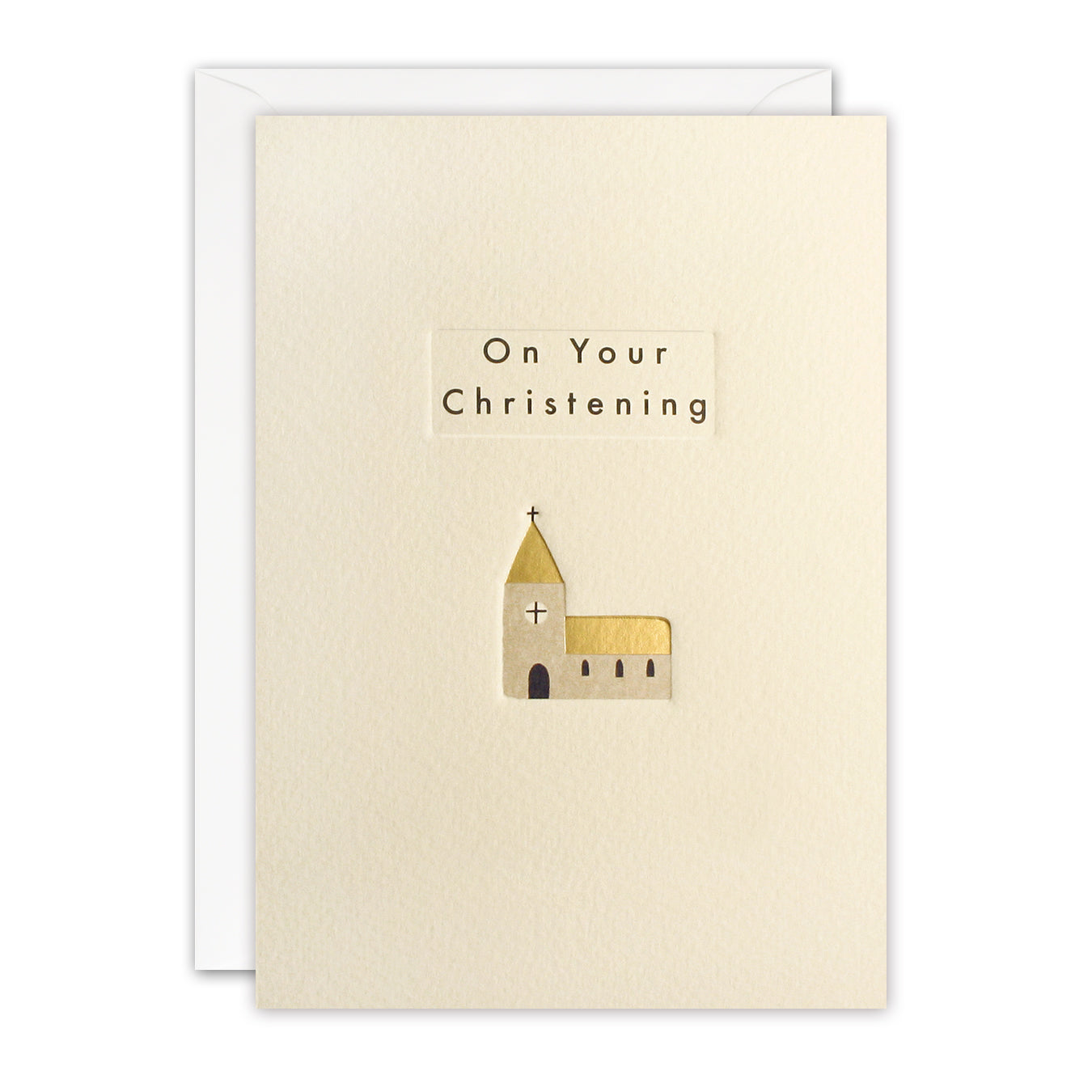 Christening Church Ingot Card