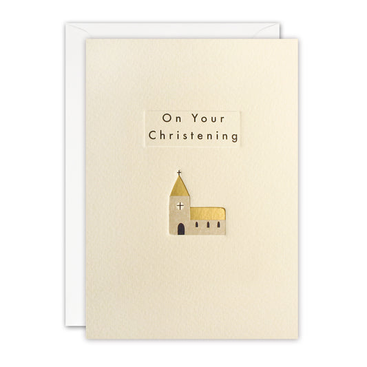 Christening Church Ingot Card