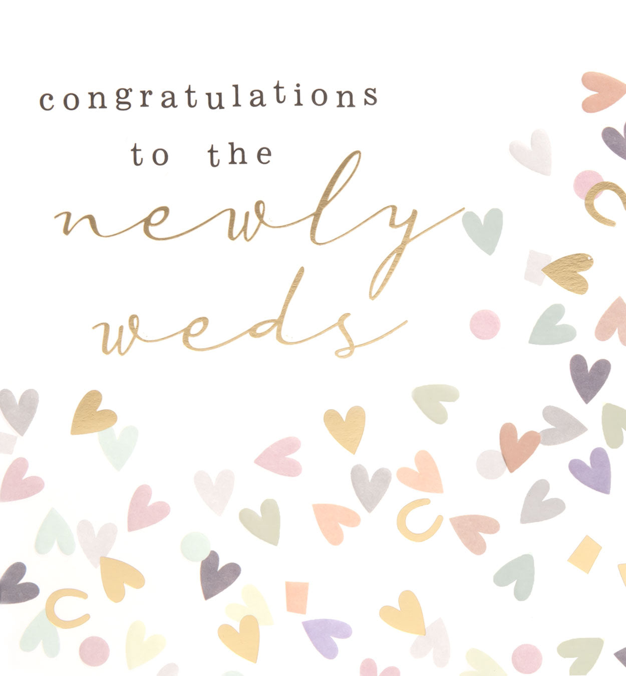 Congratulations to the Newly Weds Greeting Card by Caroline Gardner