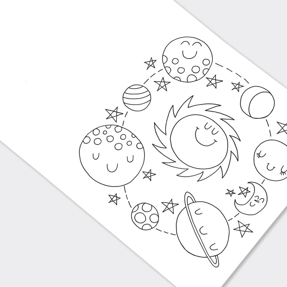 Children's 'To the Moon' Space Colouring Book
