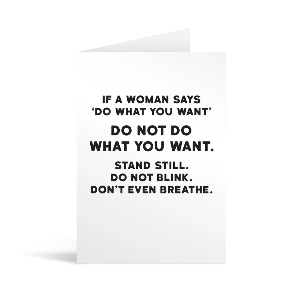 Don't Breathe Funny Greeting Card