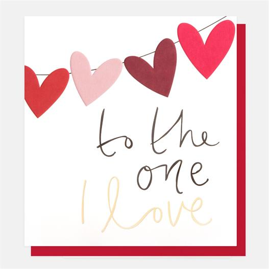 To the one I love Valentine's Card
