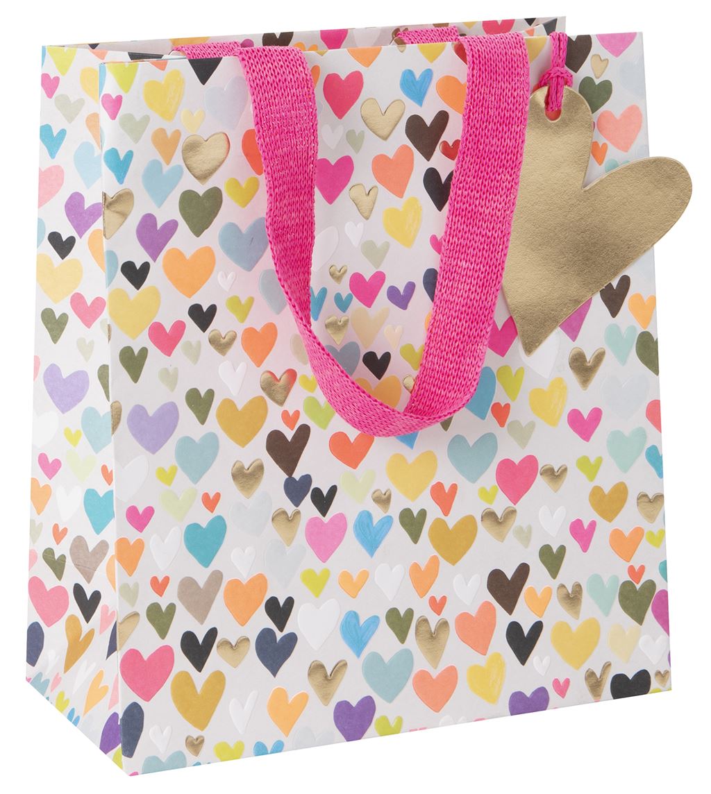 Small Gift Bag with Hearts