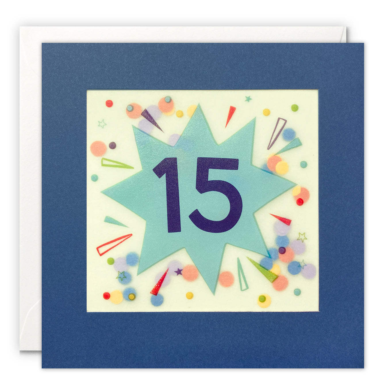 Age 15 Star Paper Shakies Card