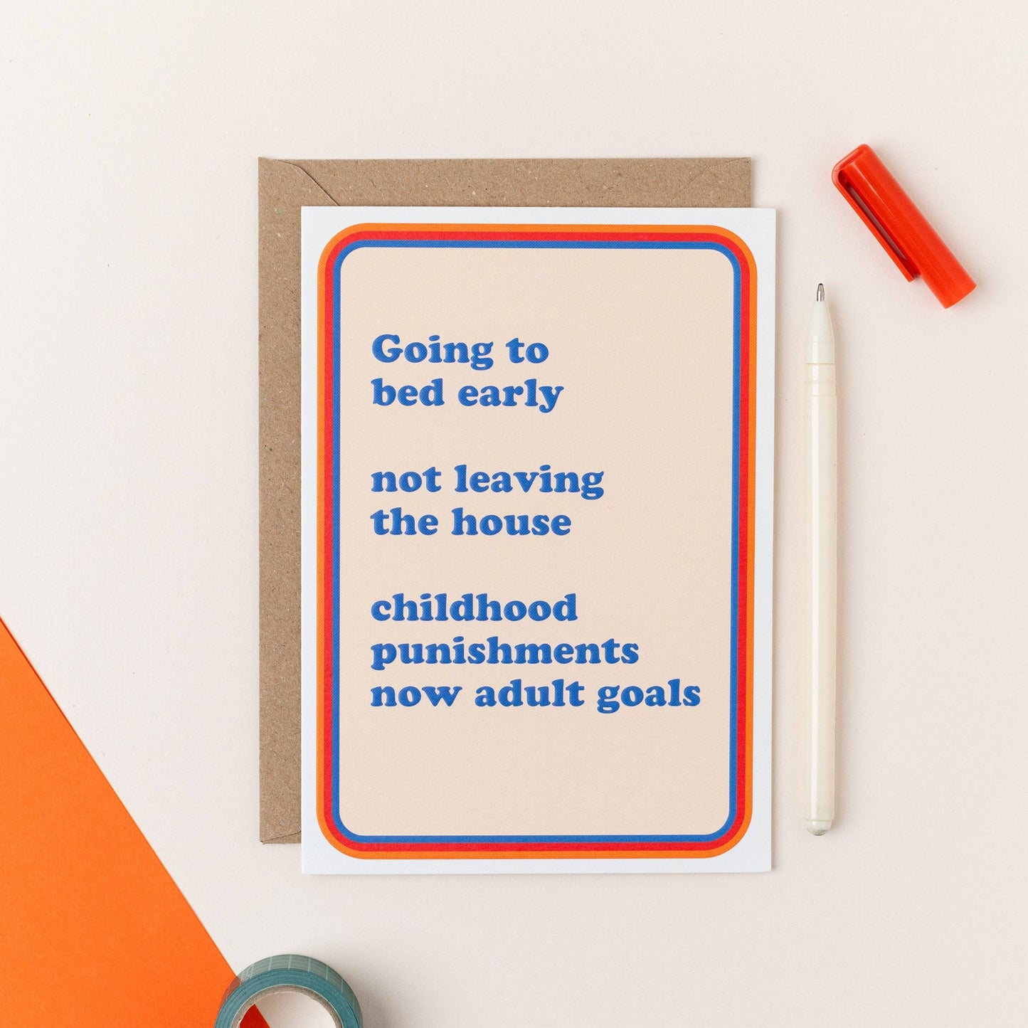 Cath Tate Pina Colada Funny Greeting Card – Retro Humour Card