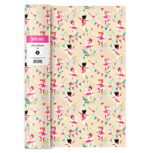 Beautiful Ballerina Wrapping paper - 3m