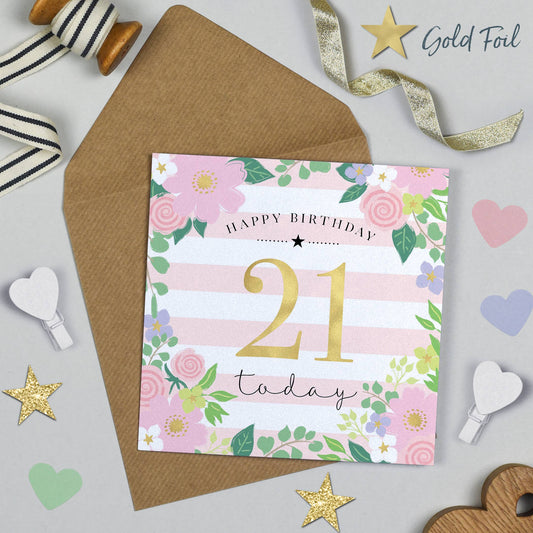 Milestone 21st Birthday Card