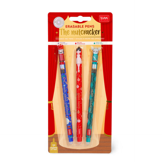 LIMITED EDITION Christmas Nutcracker Legami Erasable Pens
