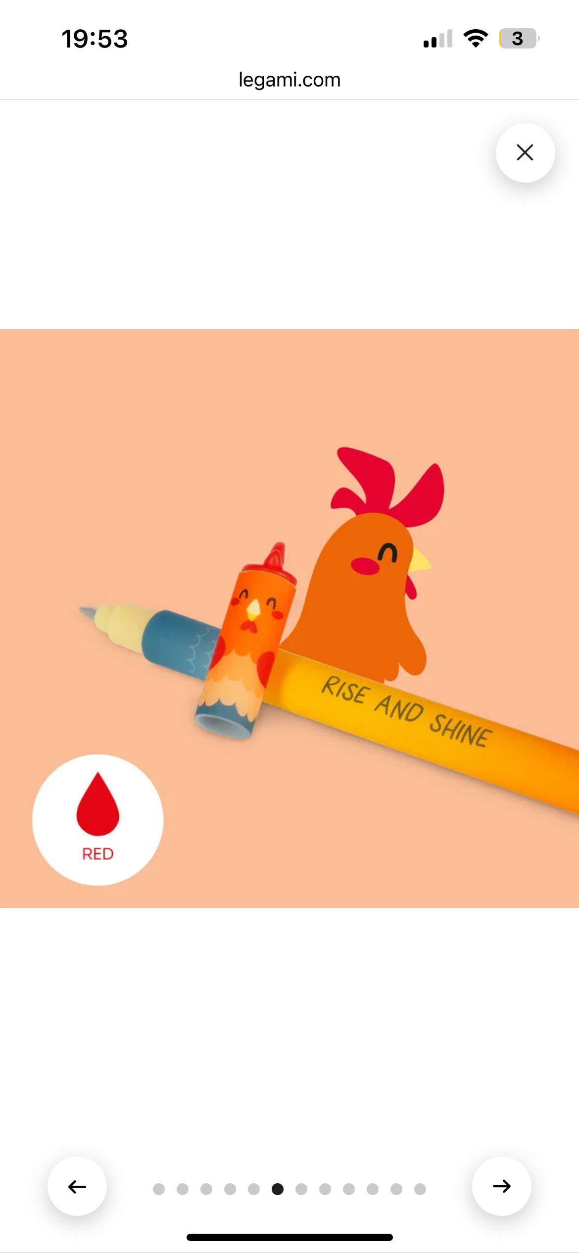 Legami Farm Sweet Erasable Gel Pens – Set of 4 (Cow, Pig, Donkey, Rooster)