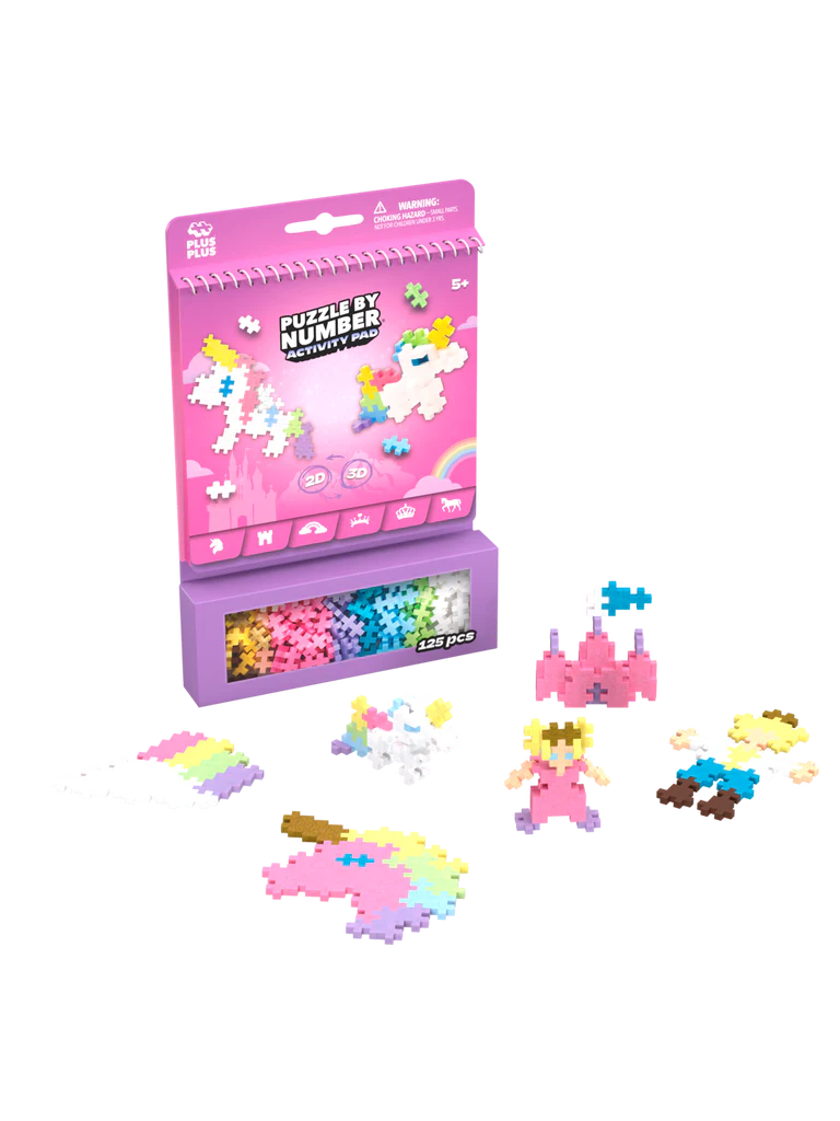 Plus Plus Activity Pads - Multiple to choose from including Dinosaurs and Fairytale
