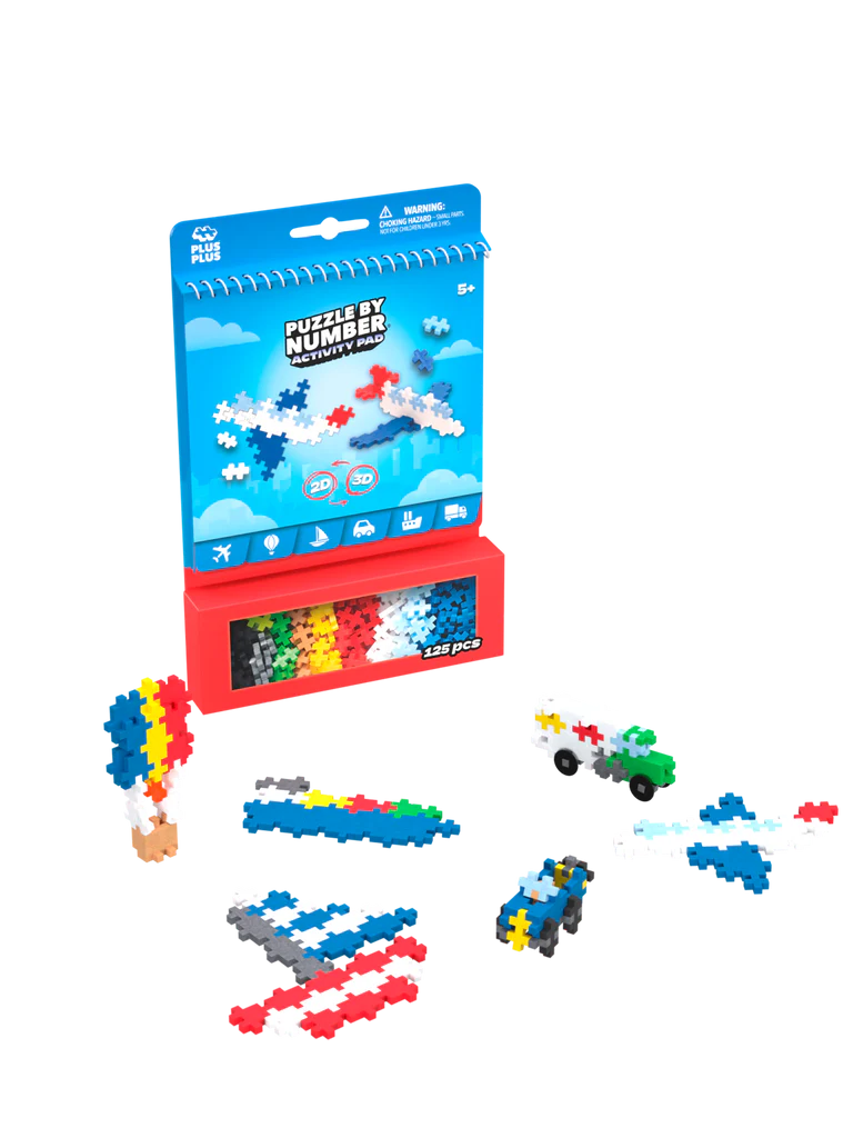 Plus Plus Activity Pads - Multiple to choose from including Dinosaurs and Fairytale