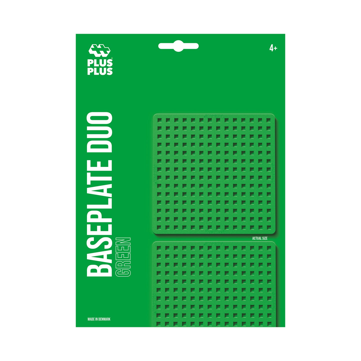 2 x Green Baseplates for Plus Plus