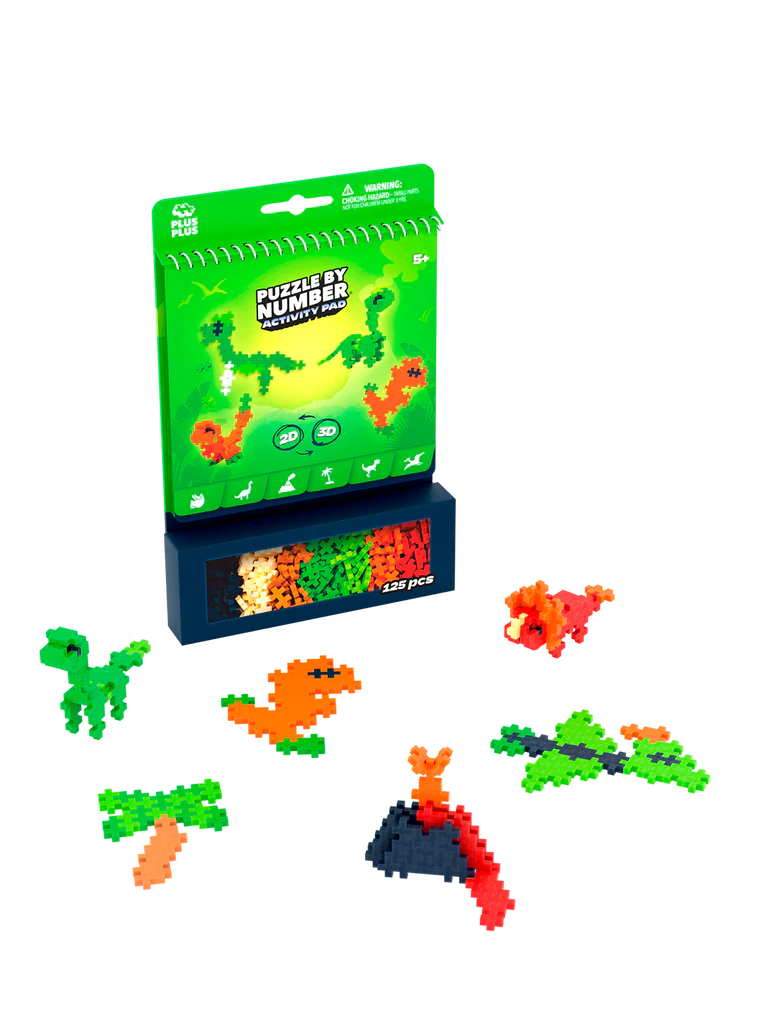 Plus Plus Activity Pads - Multiple to choose from including Dinosaurs and Fairytale