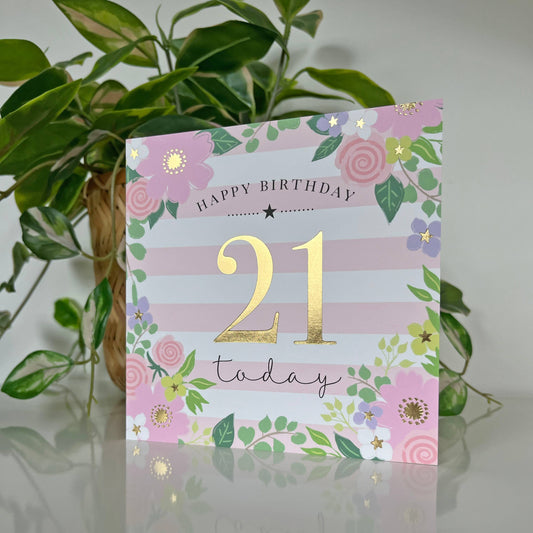 Milestone 21st Birthday Card