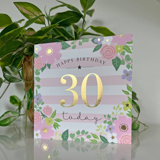 Milestone 30th Birthday Card