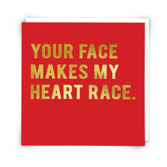 Heart Race Greeting Card