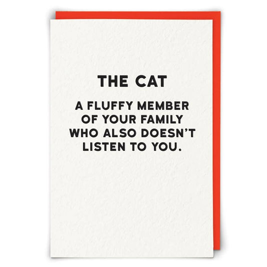 The Cat Funny Greeting Card