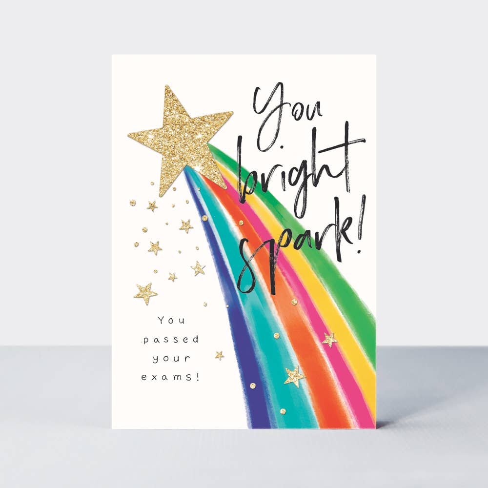 Exam Congratulations Card with Spark Star