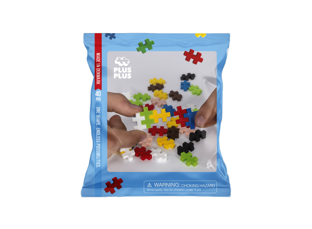 Small bag of Plus Plus - 40 pieces