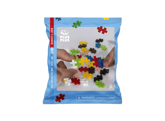 Small bag of Plus Plus - 40 pieces