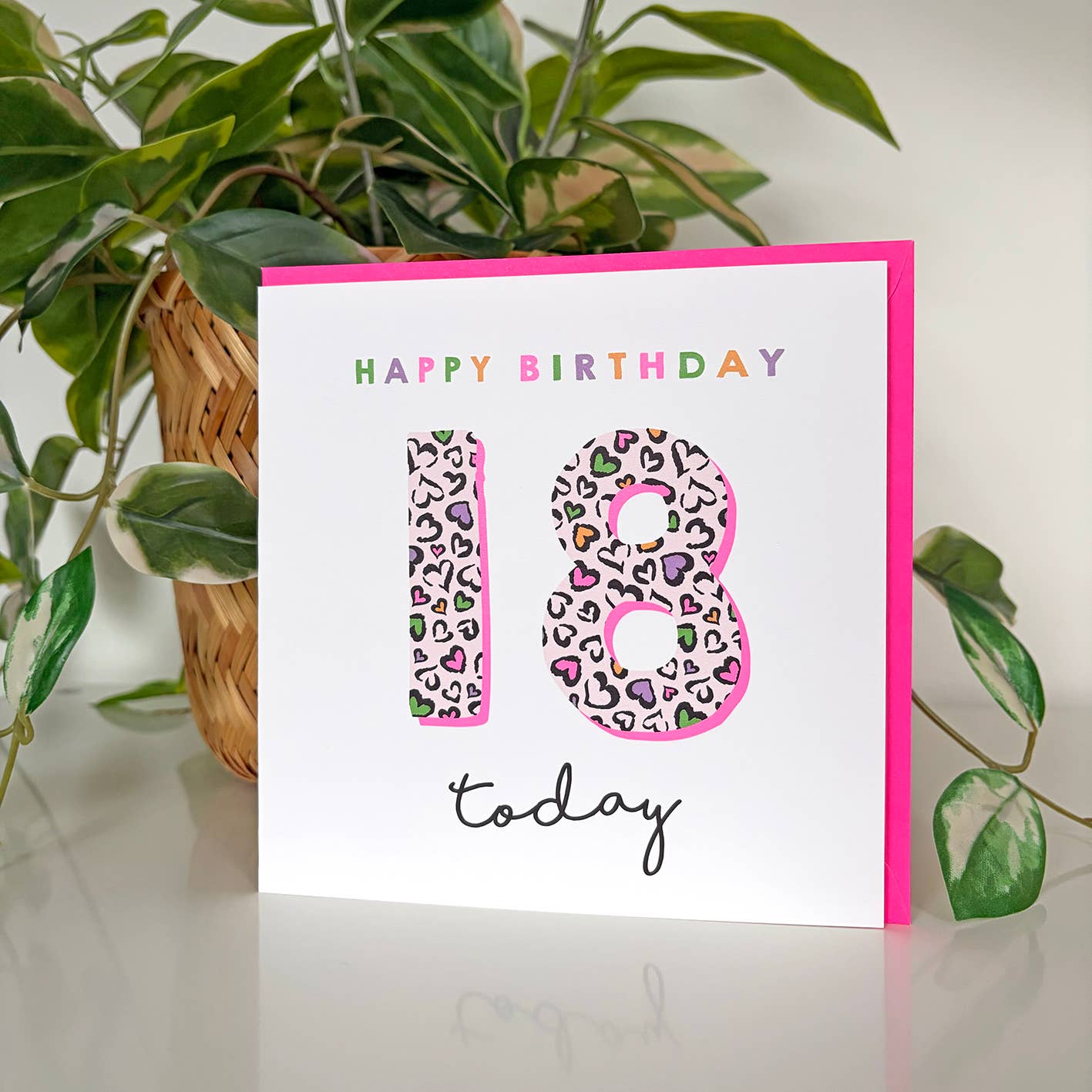 Leopard Love 18th Birthday Card