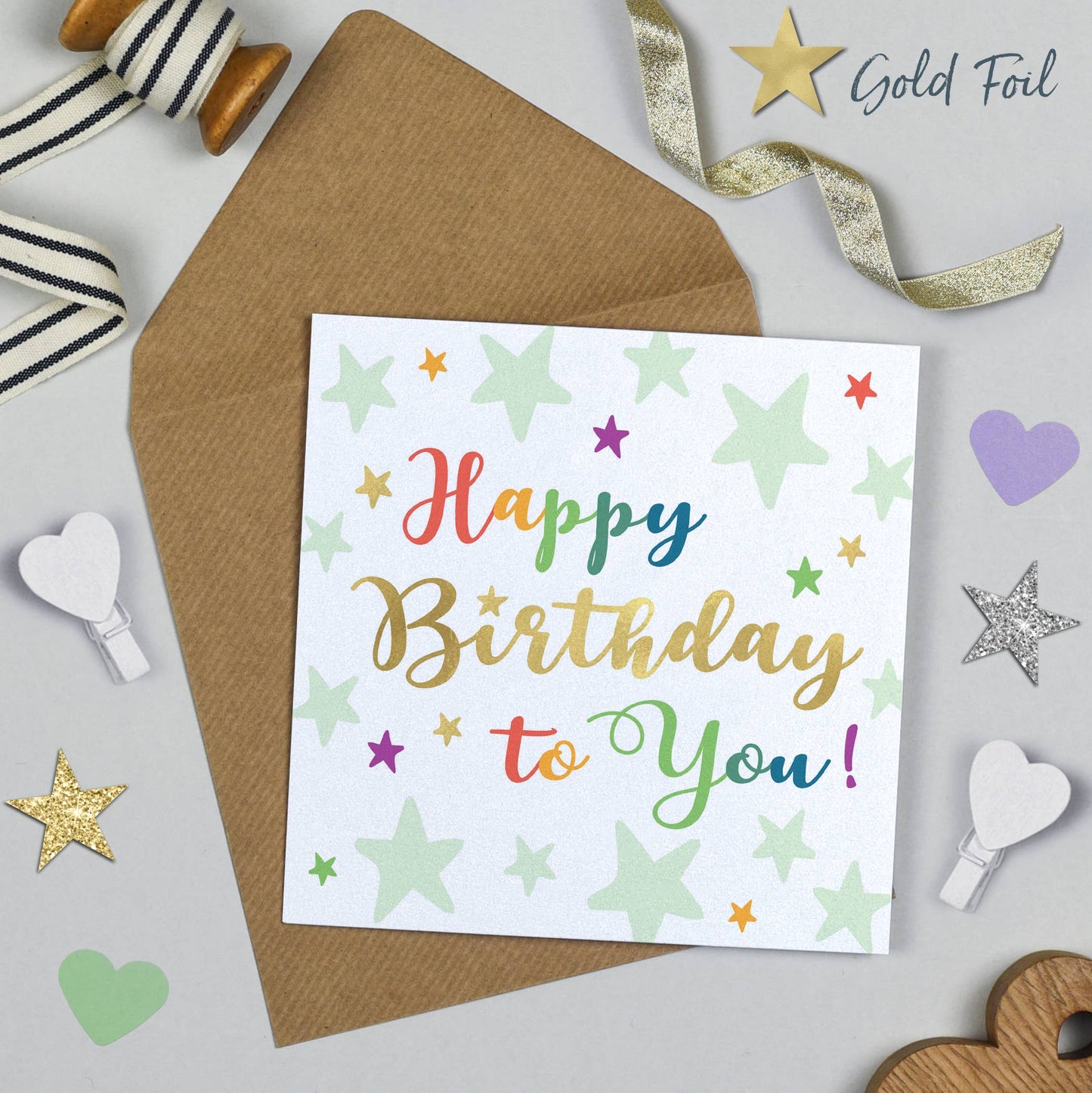 Superstar Birthday Green Card