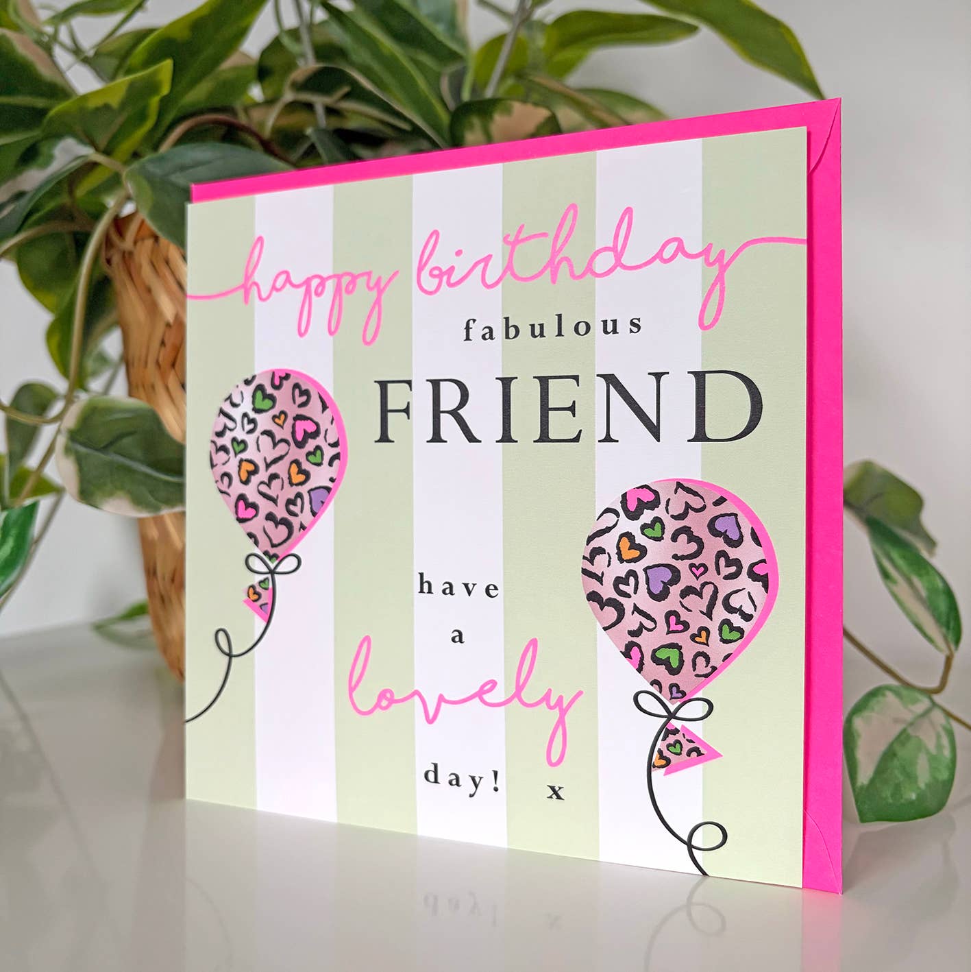 Happy Birthday Fabulous Friend Greeting Card