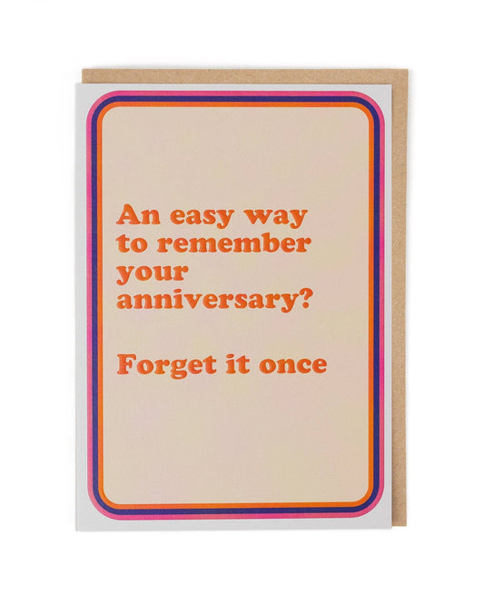 Cath Tate Remember Your Anniversary Funny Anniversary Card – Pina Colada Collection
