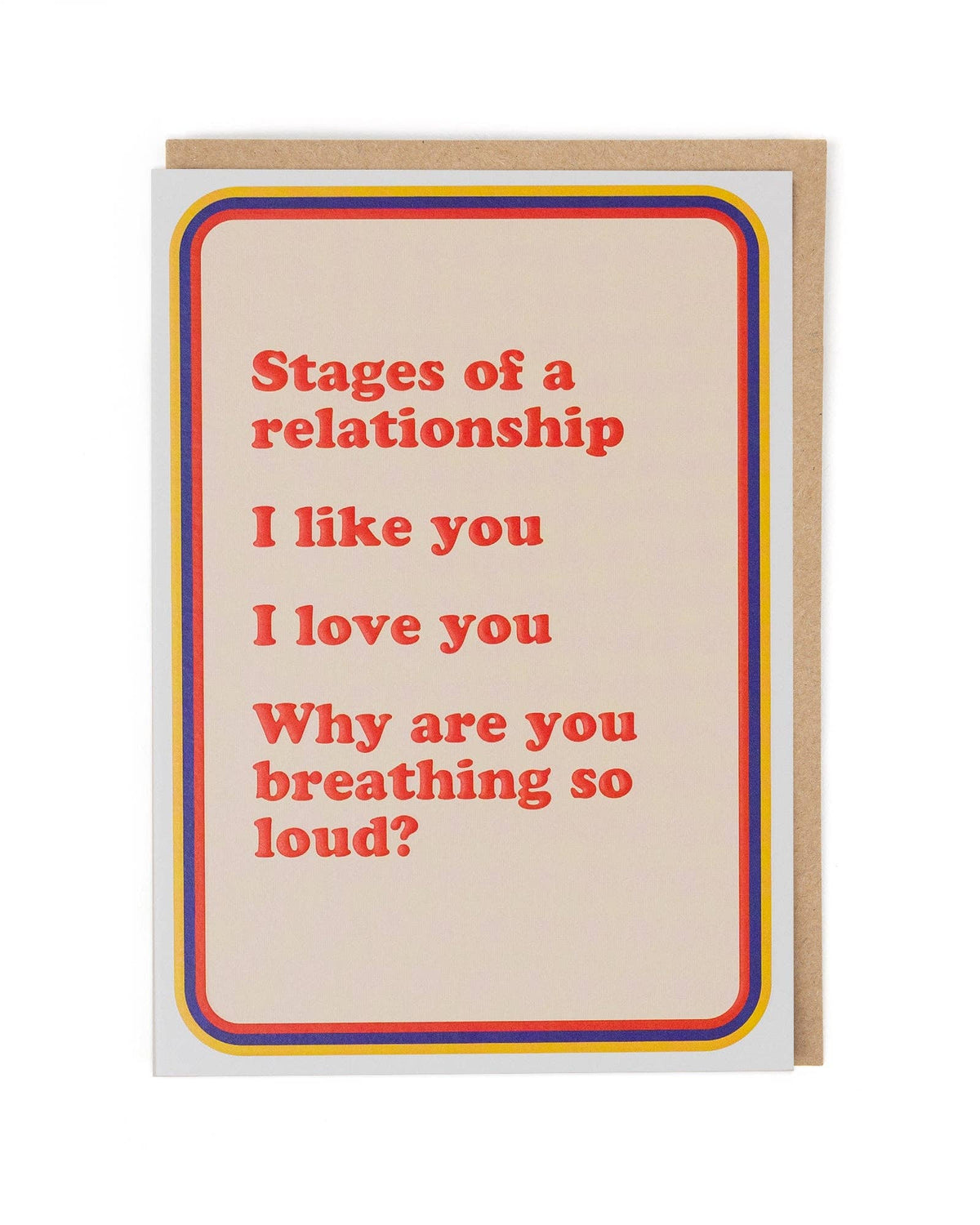 Cath Tate Stages of a Relationship Funny Anniversary & Valentine’s Card – Pina Colada Collection