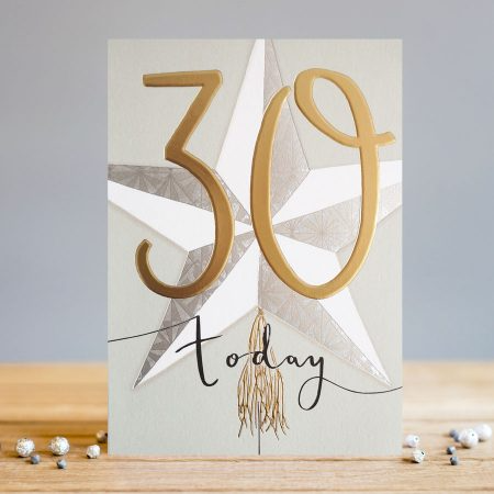 30th Birthday Star Greeting Card