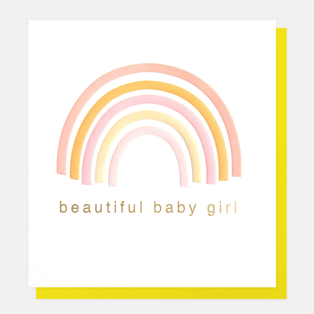 Beautiful Baby Girl Occasion Card by Caroline Gardner