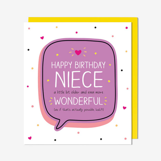 Niece Birthday Card – Even More Wonderful | Happy Jackson