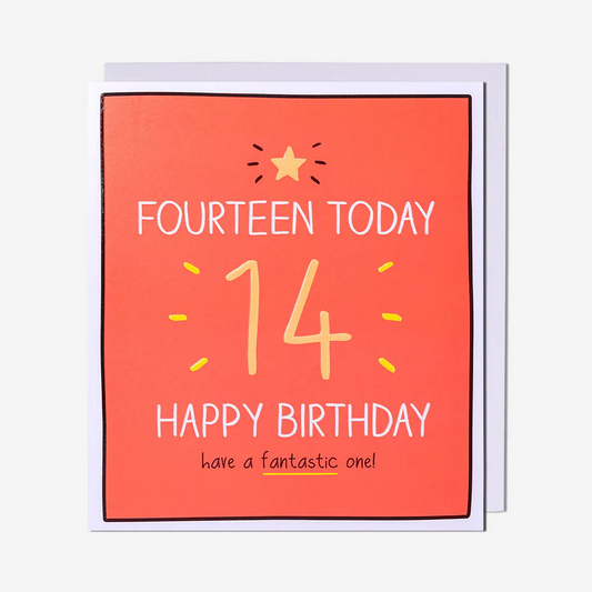 14th Birthday Card – 14 Have A Fantastic One! | Happy Jackson