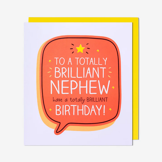 Nephew Birthday Card – Brilliant Nephew Brilliant Birthday | Happy Jackson