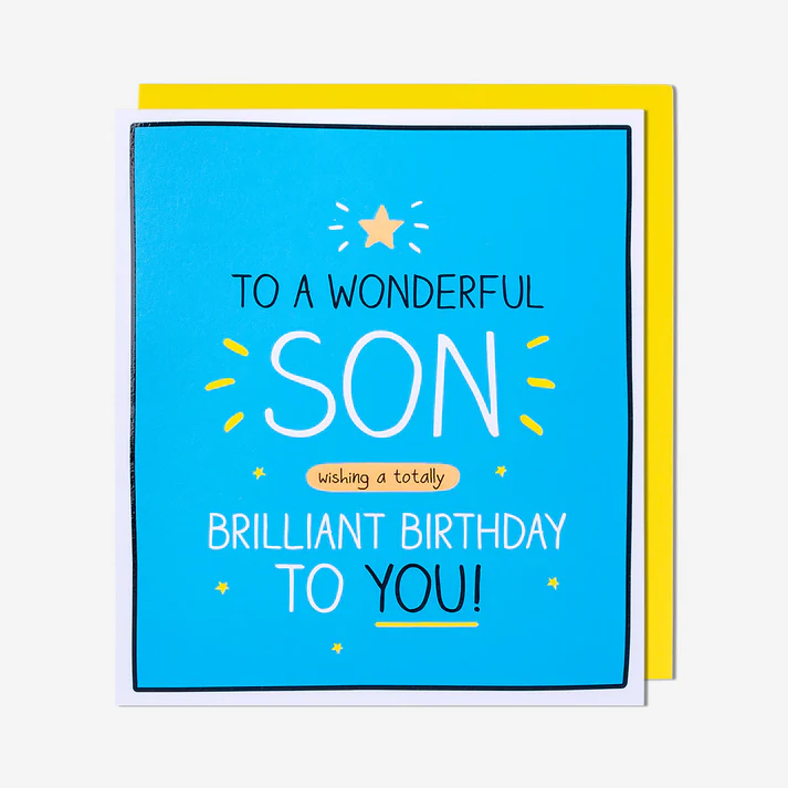 Son Birthday Card – Totally Brilliant Birthday | Happy Jackson